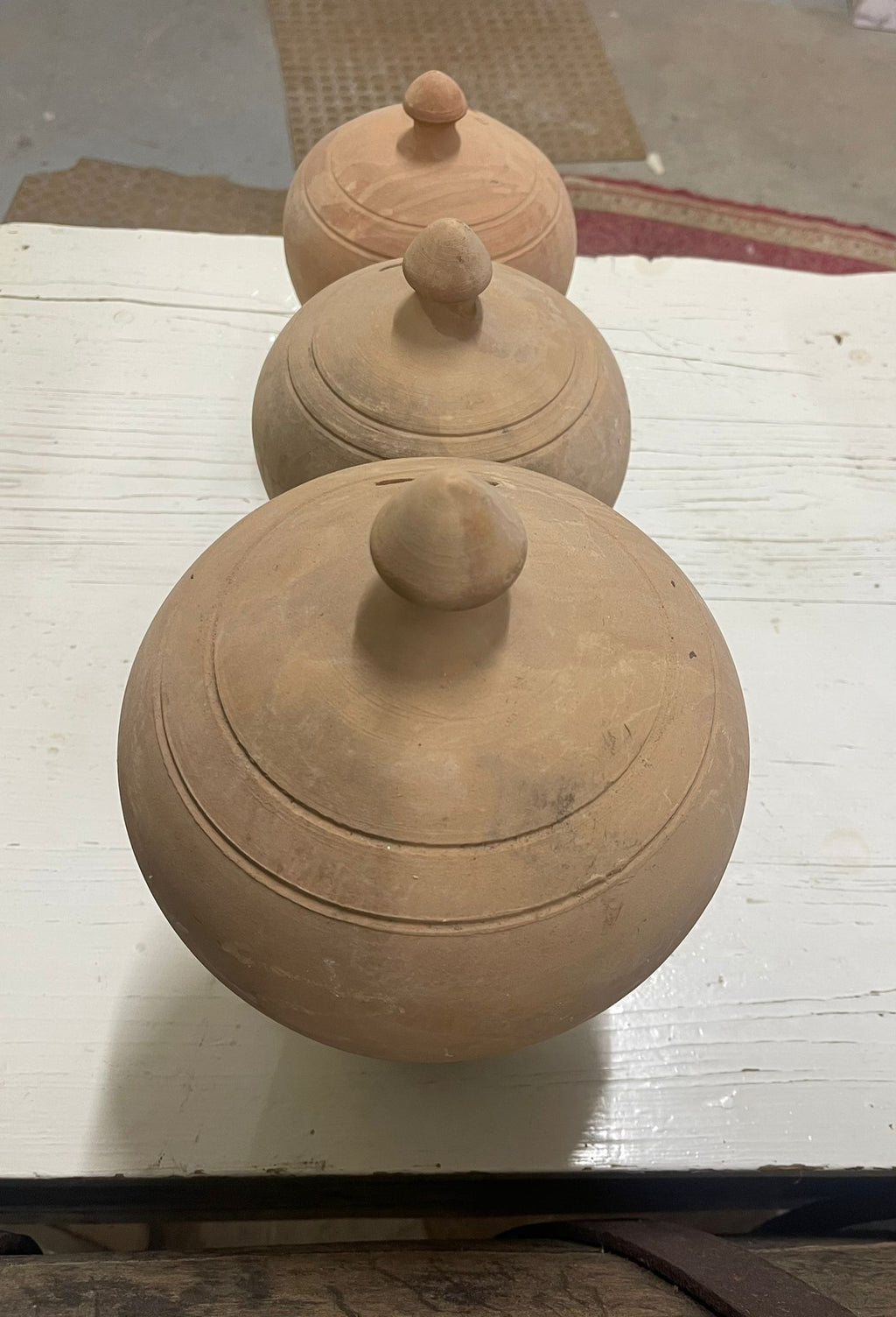 Salvadanai artigianali storici in terracotta naturale